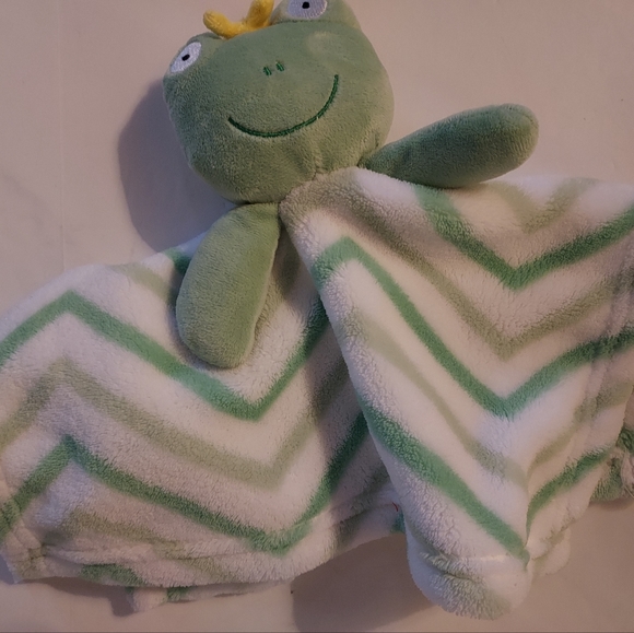 GREEN FROG BABY LOVEY - PLUSH BLANKET - Picture 2 of 2